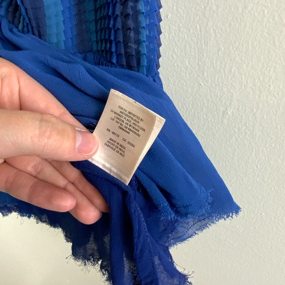 Akemi + Kin Anthropologie Blue Balance Tassel Top - Picture 10 of 11